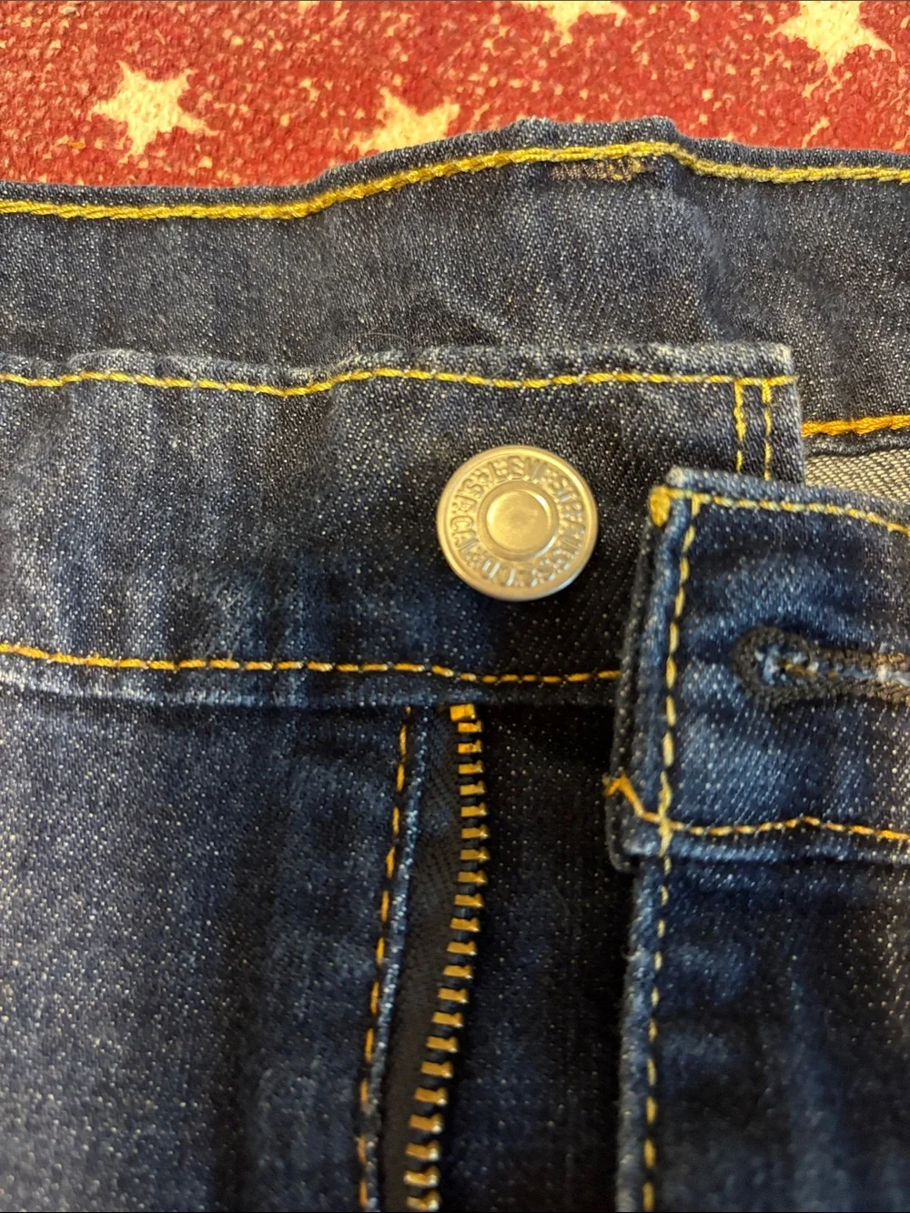 Levi's Dark Blue Denim Jean Shorts